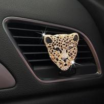 Automobilio oro valytuvas Interjero dekoracija Aromatinis difuzorius Įdėklas į ventiliacijos angą Deimantinis Leopardas Kieti kvepalai Mirksintys Automobilio priedai Automobilio pakabukas auksas