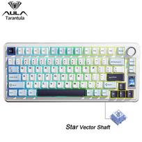 AULA S75 PRO Wireless Mechanical Keyboard with Screen&Knob 75% Hot Swappable RGB Backlit Gaming Keyboard with Pre-lubed Switches