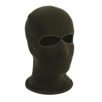 Collar Hat Mask Balaclava Skullies Knitted Hats Men Beanies Hat Women Winter Cap Full Face Cover armijos žalia spalva