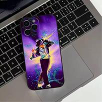 Cute Cartoon M-Michael J-Jackson  Phone Case For iPhone 17,16,15,14,13,12,11 Plus,Pro Max,XS,Soft Silicone Black Cover iPhone16 purple