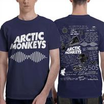 Arctic Monkeys  AM Waveform & Lyric Doodle  Oversized Vintage T-Shirt Women And Men Comfortable Fashion T-Shirt S gray