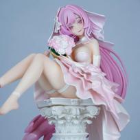 New 30cm Elysia Wedding Dress Anime Figure Pvc Model Collectible Desktop Ornamen Static model statue Surprise Gift white