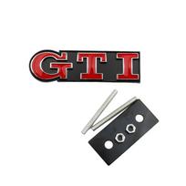 3D Metalinis GTI Ženklelis Automobilio Priekinės Grotelės Emblema Volkswagen VW Caddy Golf 5 6 7 8 GTD Polo Jetta Passat J182 B5 Tiguan Touran MK3 MK5