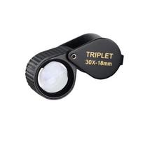10-30X Magnifying Glass Jewelry Loupe With Hastings Triplet 18mm Optic Glass For Diamond Magnifier Reading For Jewelers