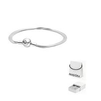 Pandora 925 prabaus sidabro apyrankės moteriškos 599338C00 19cm-Brand Original Box white