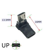 90 Degree Micro Usb Male To Female Adapter 5 Core Right Left Angle Connector For Android Phone Tablet Data Charge Extension UP