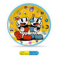 Cuphead Themed Birthday Party Decoration Set Paper Cups Plates Balloons Cartoon Character Tableware Indoor Outdoor Celebrations