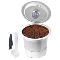 Reusable Coffee Pods Refillable Stainless Steel Filters Coffee Pods For Enhanced Brews Dishwasher Safe Reusable Filtration Cup brown