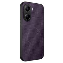 VIVO X200 X300 prabangus mėlynas anglies pluošto belaidžio įkrovimo dėklas Vivo X200 Pro X200 Ultra minkštas magnetinis telefono dėklas X300 Pro vivo X200 Pro violetinė