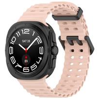 Sportinis dirželis Samsung Galaxy Watch Ultra 47mm silikoninė apyrankė BE TARPŲ Oceaninis laikrodžio dirželis Priedai aquatics Watch7 47 mm Dirželis Galaxy Watch Ultra rožinė