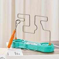 Children Electric Shock Toy Education Electric Touch Maze Game Party Funny Game Science Experiment Playthings Ideal for Children Present beige