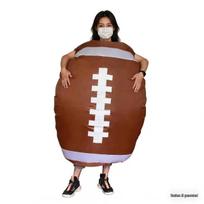 Inflatable Rugby World Cup Cheerleader Costume for Parties and Performances XXS brown