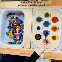 Vaikų sensorinis padėklas stalo žaidimas Medinė plytelė Tėvų ir vaikų sąveika Montessori Ankstyvasis ugdymas Žaislai Vaikai Žaislai Mokomasis