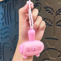 Cute Capybara Beep Beep Hammer Keychain Pendant & Bag Ornament Single OPP bag packaging brown