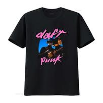 Daft Punk Band T Shirt Retro Futuristic Design Full Sizes S 5XL Perfect for Music Lovers Soft M black