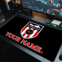 Custom Name Sunderland Mouse Pad Large Gaming Table Cushion Non-slip Laptop Tablet Big Mousepad XXL Mat Mini PC Playmat With Lock edge_XIA 30cmx60cm(11.8x23.6inch) gray