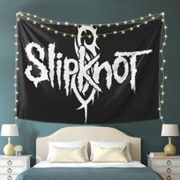 Slipknot Logo Tapestry - Modern Wall Art for Home Styling, Perfect for Living Rooms and Bedrooms, Unique Design 100X70CM white
