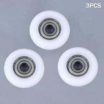 1/3/5 vnt. Irklavimo treniruoklio ratukai Bsr69838-10 Pom Irklavimo treniruoklio ratas Plastiku dengti guoliniai ratukai Irklavimo treniruoklio ratukai A2 white