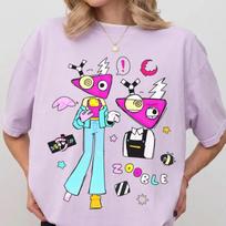 Comfort Colors Zooble Shirt, The Amazing Digital Circus Tshirt, Tadc Tee, Zooble Merch 120 gray