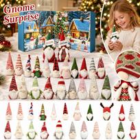 Christmas Plush Advent Calendar – Plush Gnome Surprise Box One Size gray