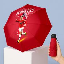 Ronaldo (14) Lauko skėtis, puikiai tinkantis paplūdimio kelionėms, kelionėms į nuotykius ir visų sezonų lauko veiklai Five-fold umbrella red