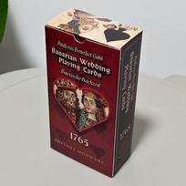 1765 Bavarijos Vestuvių Tarot Kortos Pilnas 78 Kortų Kaladė Dvigubai Reljefiniame Kartone 12*6cm raudona