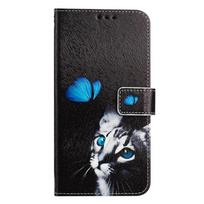 Coloured Drawing Wallet Case for ZTE Optus X Pro 2 X Value A73 A56 A55 A53 A52 A36 A35E A35 Luxury Stand Card Flip Phone Cover ZTE Optus X Value 5G