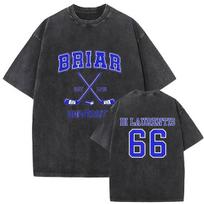 Vintage Washed Briar University Di Laurentis 66 Merch T Shirt 2026 Hot TV Off Campus Summer Oversized T-shirts Men Women T-shirt 2XL įvairiaspalvis
