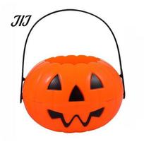 Helovino saldainių kibirėliai 1/2/3 vnt. Moliūgo formos, Helovino saldainių dėžutė, Kibiras su rankena, Jack-O'-Lantern, Saldūs užkandžiai Large 1pc orange