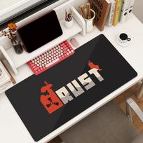 Game R-RUST Mouse Pad Square Office Gaming Desk Mat Waterproof Non-Slip Rubber Decorative 30cmx60cm(11.8x23.6inch) black
