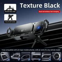 Car Foldable Phone Holder Wireless Charging Phone Mount Intelligent Induction Electric Rotation for Samsung IPhone Xiaomi Z Fold juoda