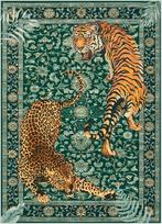 Kilimas Svetainei Kilimas Džiunglės Tigras Leopardas Namų Dekoras Didelis Plotas Miegamojo Grindų Kilimėlis Skalbiamas Mašinoje Kavos Staliukas Virtuvė 40x60cm beige
