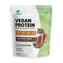 NATURE'S FINEST CHOCOLATE 63% PROTEIN SHAKE Veganiški šokolado skonio proteino (baltyminio) kokteilio milteliai