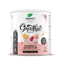 NATURE'S FINEST SMOOTHIE APRICOT CRUSH Natūralus agavų, abrikosų, braškių ir burokėlių glotnučio (smoothie) mišinys
