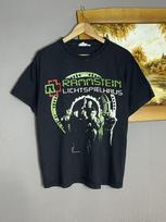Rare Vintage 2004 Rammstein Lichtspielhaus Graphic T-shirt Black Cropped Size L Unisex T-Shirt XL black