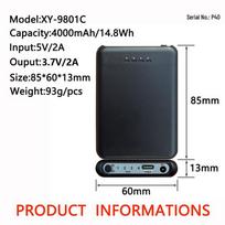 Šildomos kojinės „Įkraunamos elektrinės šiltos žiemos kojinės vyrams ir moterims“ 2*4000mah black