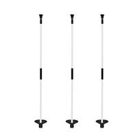 3 Pieces Putting Green Flagstick Sturdy Golf Flagpole with Cup Base for Golfers white