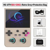 Anbernic RG477V Retro delninė žaidimų konsolė 4,7 colio LTPS 64 bitų žaidimų grotuvas Dimensity 8300 Online daugelio žaidėjų srautinis perdavimas RG 477V