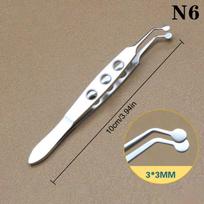 Eyelid Tweezers Meibomian Gland Forceps Women Clip Eyelash Compressor Stainless Steel Metal Expressor Extension Makeup Accurate gray