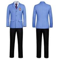 Anime Fujioka Haruhi Cosplay Costume Ouran High School Host Club Cosplay Boys Girls School Uniforms Suou Tamaki Uniform Suit XL gray