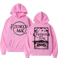 Rudens žiemos Roko grupės Fleetwood Mac Turo Spausdintas Hoodie Vyriškas ir Moteriškas Mados Hoodie Sportinis Drabužis Laisvalaikio Hoodie L pink