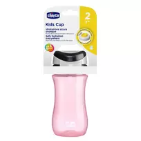 Vaikiška gertuvė Chicco Travel Cup, rožinė, 350 ml