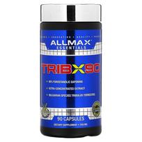 ALLMAX, TribX90, labai koncentruotas bulgariškas tribulis, 90% furostanolio saponinų, 750 mg, 90 kapsulių