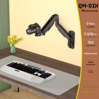 Universal 360° Rotating DSLR Overhead Camera Mount with Telescopic Folding Bracket brown