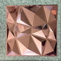 3D reljefinė sienų plokštė 30x30cm 10 vnt. PVC 0,8 cm storio namų, viešbučio foninės sienos dekoravimui 30*30cm*10pcs brown