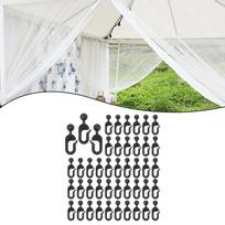 High-Quality Plastic Hooks For Gazebo Curtains - 50 Invisible Track Outdoor Gazebo Curtain Plastic Hanging Hook China Mainland beige