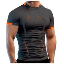 Men's Athletic Compression T-Shirt, Short Sleeve, Quick-Dry, Breathable, Red, for Sports & Fitness, Size Options XXXXXL black