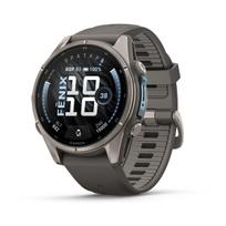 Garmin fēnix 9 43 mm Titanium / Pebble Grey Silicone 010-04761-11