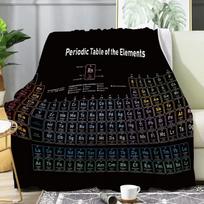 Chemijos Mokslo Elementų Periodinė Lentelė Flanelės Mesti Antklodė Itin Minkšta Lengva Lovai Svetainei Visų Sezonų 70x100cm-XS gray