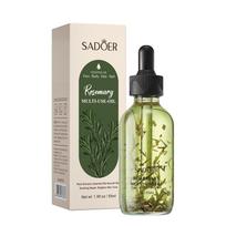 Luxurious Rose Dry Flower Multi-Effect Massage Oil 55ml for Nourishing Body with Essential Oils Rosemary gray